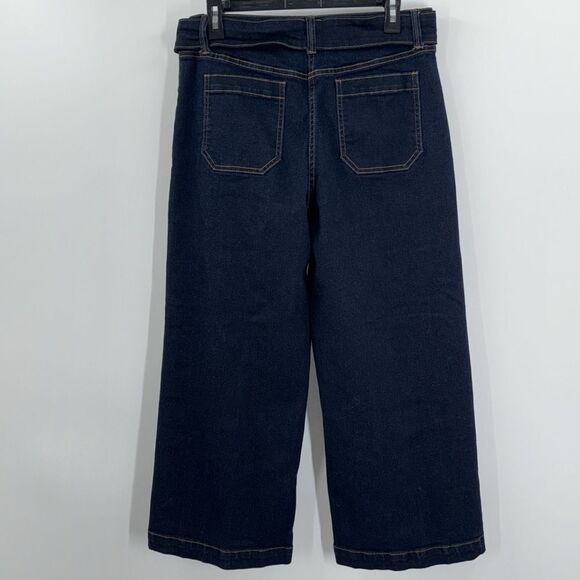 Guideboat Denim Co. Dark Wash Denim Wide Leg Jeans Size 8 - Picture 4 of 11